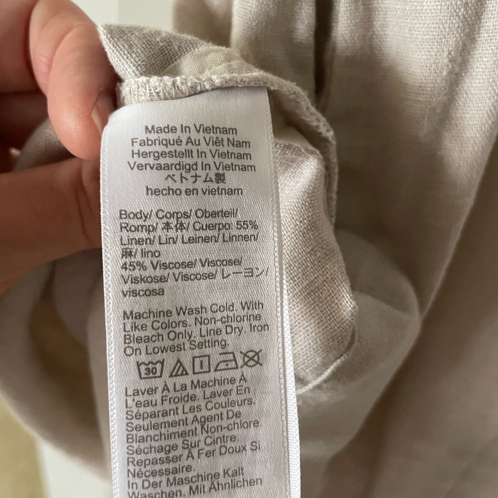 J. Crew Factory linen blend shift dress size 2. - Picture 9 of 9